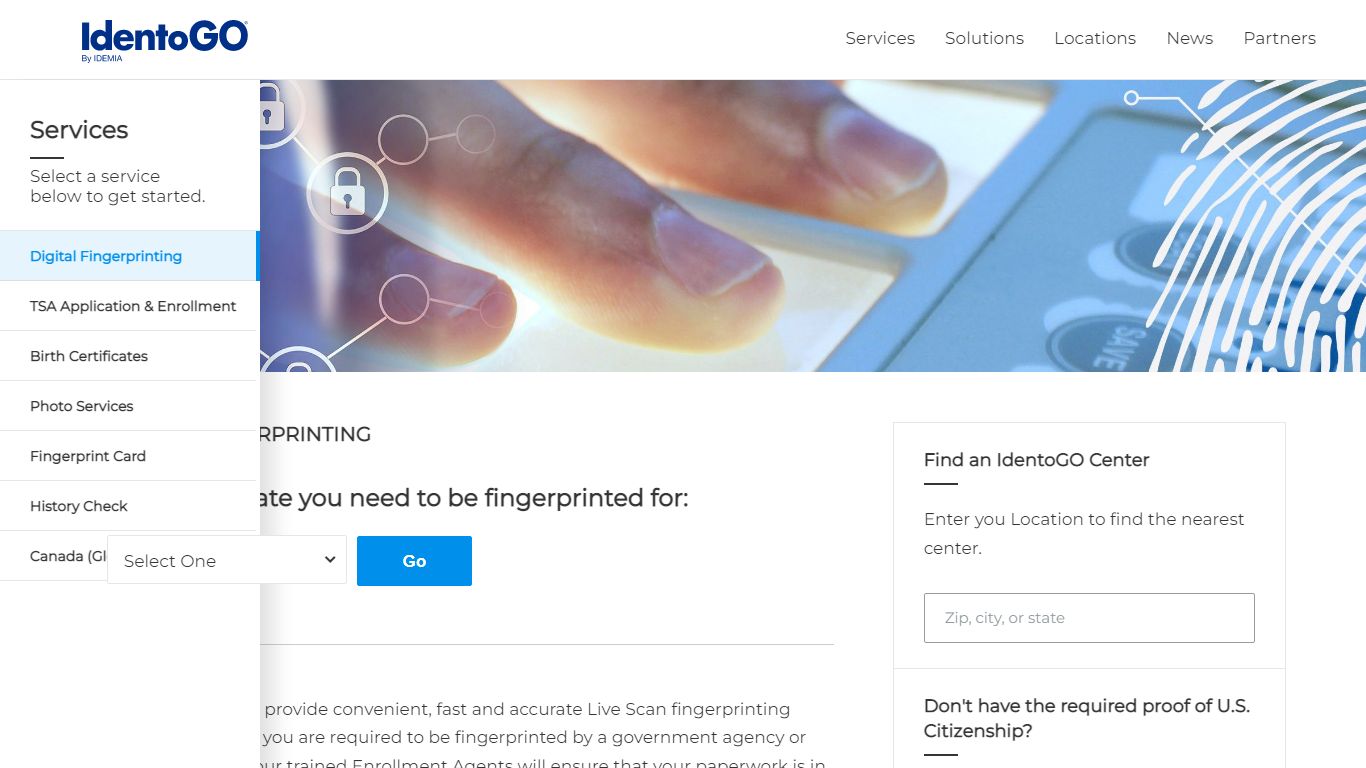 Digital Fingerprinting | Identogo